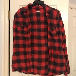black and red flannel